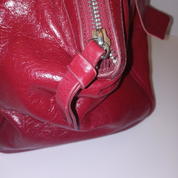 Danie red leather bag - Picture 10 of 16